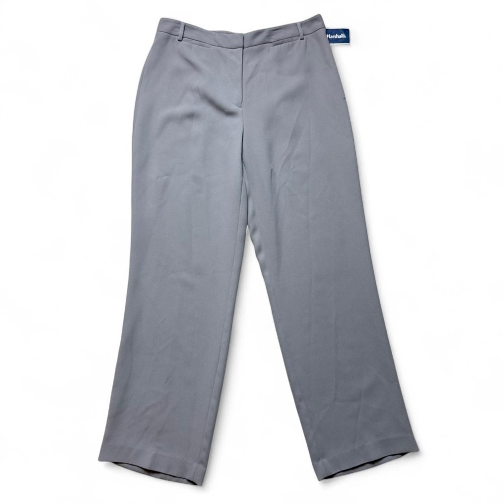 Rafaella Grey High Rise Straight Trousers Dress Pants Women’s Size 12 NWT